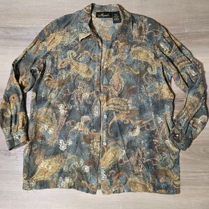 Vintage silk button up